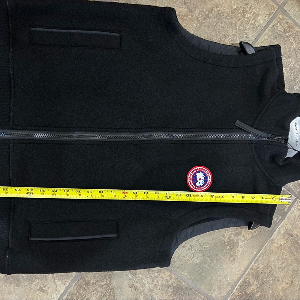 Men's Canada, goose MERSEY black fleece vest size XL.  NWT. - Picture 6 of 9
